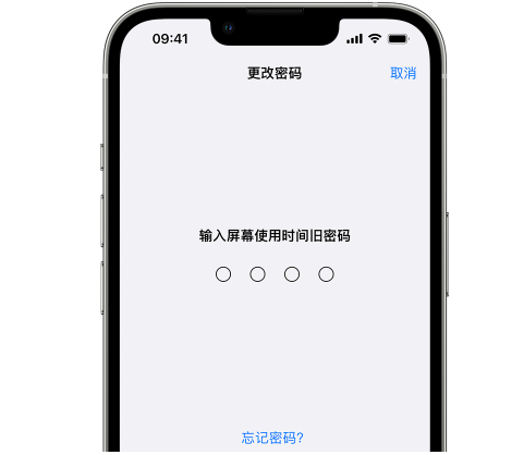 清苑iPhone屏幕维修分享iPhone屏幕使用时间密码忘记了怎么办 