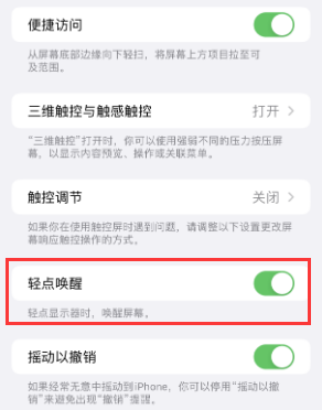 清苑苹果授权维修站分享iPhone轻点无法唤醒怎么办 