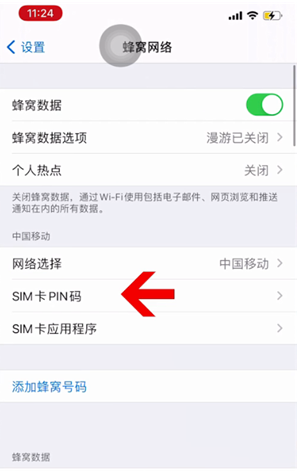 清苑苹果14维修网分享如何给iPhone14的SIM卡设置密码 