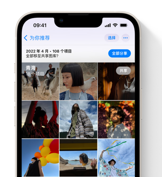 清苑苹果维修网点分享在 iPhone 上使用共享图库 