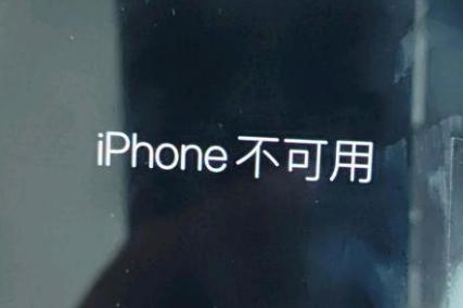 清苑苹果服务网点分享锁屏界面显示“iPhone 不可用”如何解决 