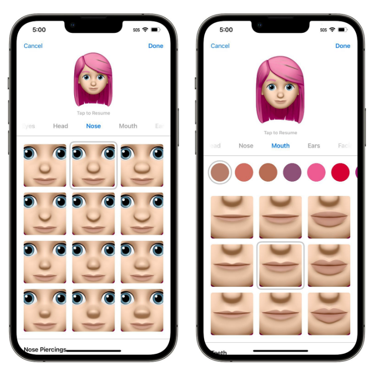 清苑苹果手机维修分享​iOS 16中的拟我表情有了哪些变化和升级 